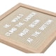 thumbnail image 2 of Felt Letter Board, 10 x 10 inch Wooden Frame, Beige, 2 of 3