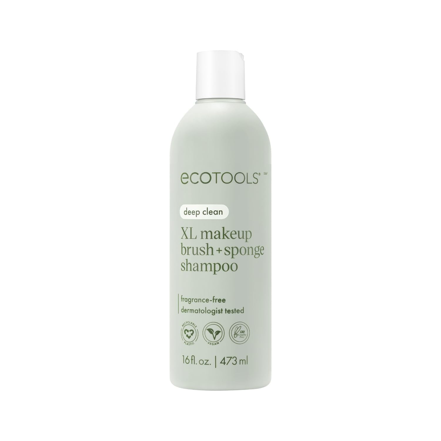 Champú Con Brocha Y Esponja De Maquillaje Ecotools Xl 473 Ml Vegan