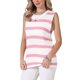 thumbnail image 4 of INSPIRE CHIC Top de Crochet sin Mangas a Rayas para Mujer, Verano, Hueco, Casual, Vacaciones, Chaleco S Rosa Blanco, 4 of 6