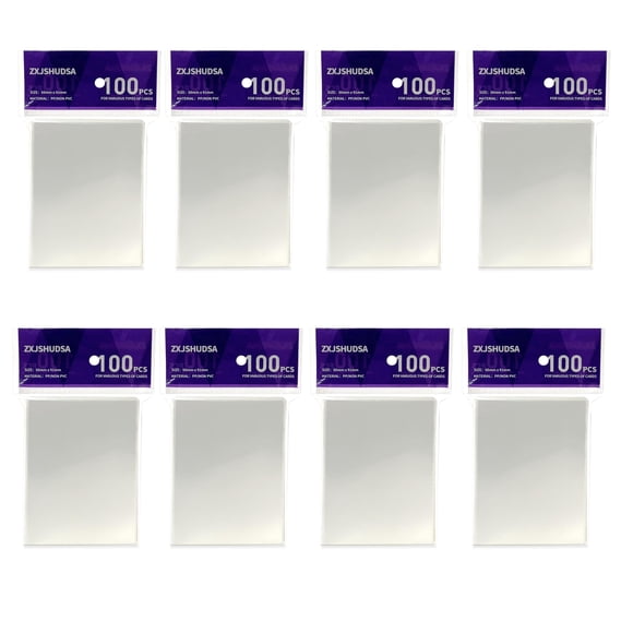 Fundas para cartas ZXJSHUDSA 66x91 mm 800 uds Blanco mate