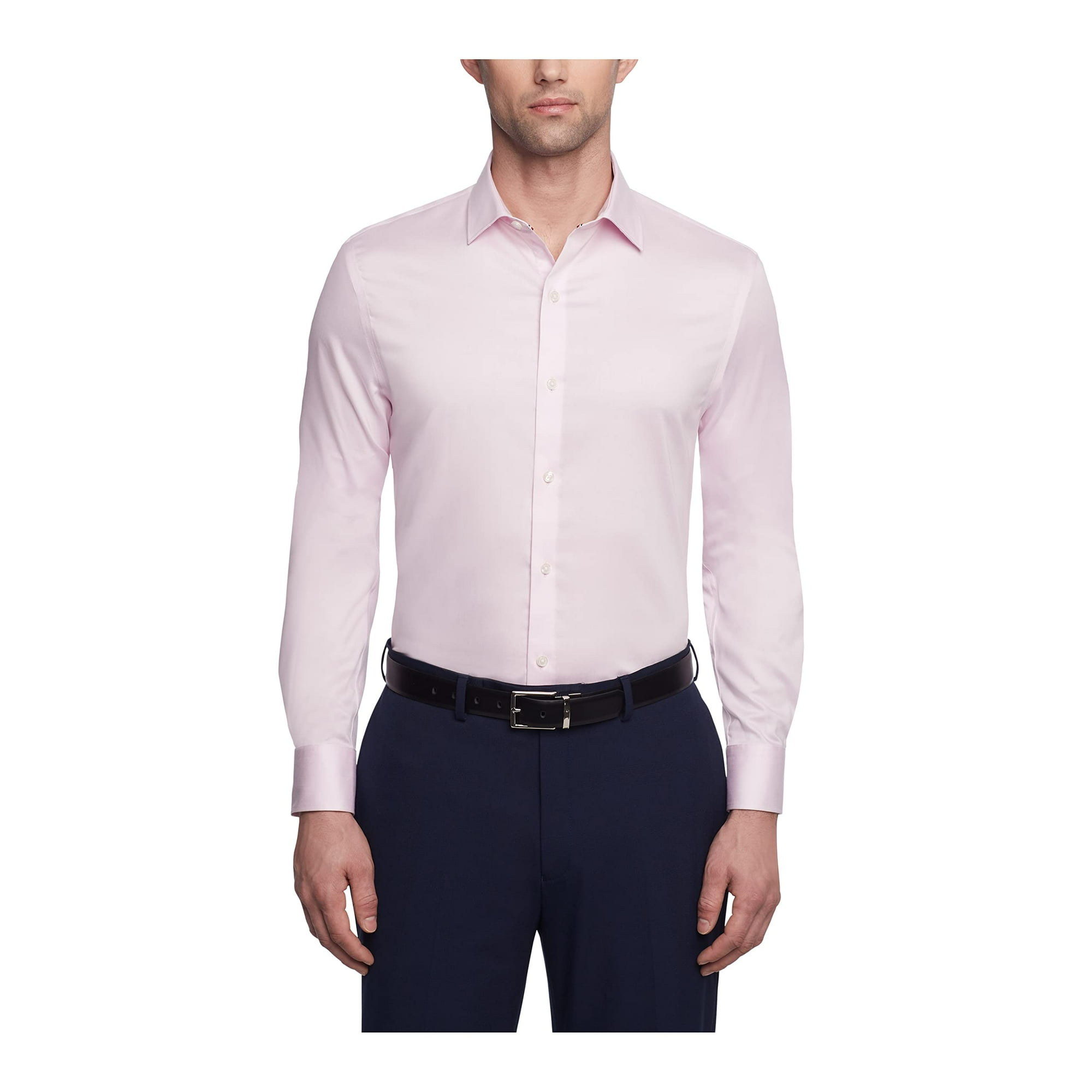 Camisa De Vestir Tommy Hilfiger, Ajustada, De Sarga Elástica, Rosa, Para Hombre