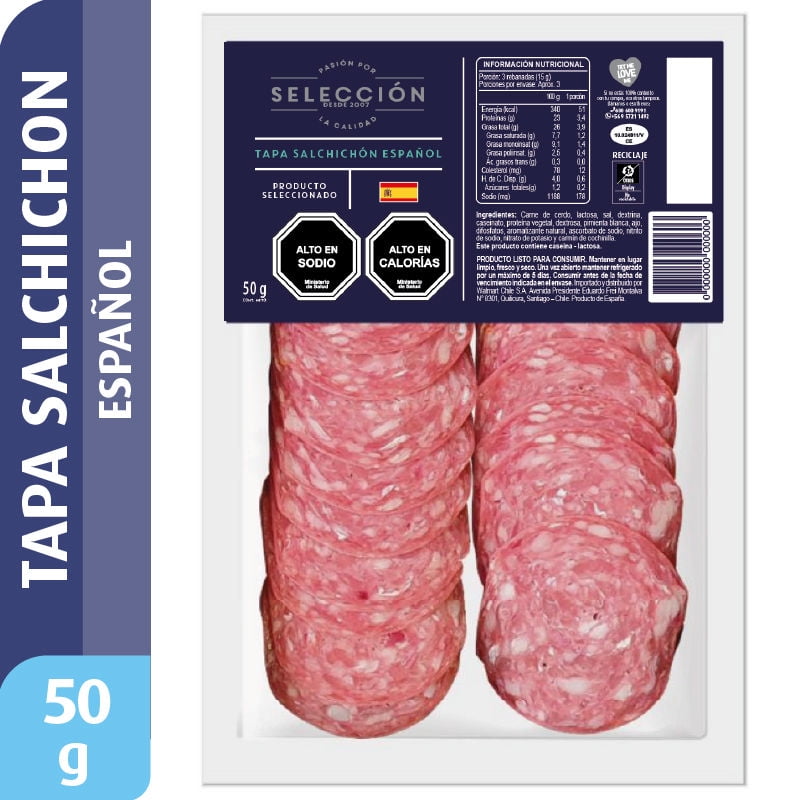 Salchichón Español 50 g Selección