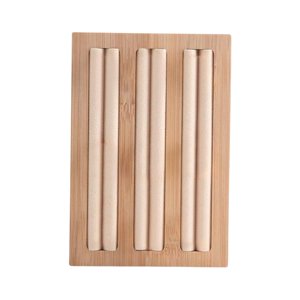 Ioensy - Escaparate De Caja De Exhibición De Ranura De Caja De Exhibición De Anillo De Joyería De Madera Para Cajón De Tienda