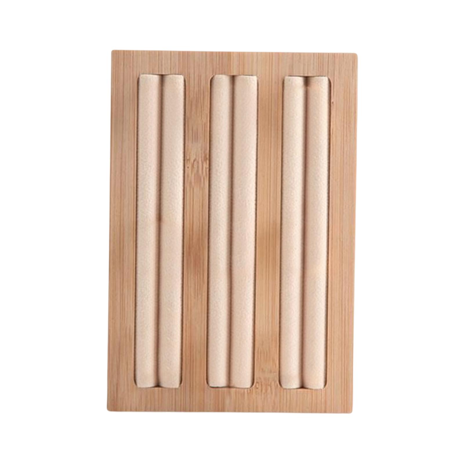 Ioensy - Escaparate De Caja De Exhibición De Ranura De Caja De Exhibición De Anillo De Joyería De Madera Para Cajón De Tienda