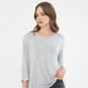 thumbnail image 3 of Polera Mujer Manga Larga Gris Melange Corona, 3 of 5