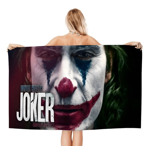 Joker Toalla de playa de secado rápido con diseño temático, regalo para mujeres y niñas, ideal para cumpleaños, fans, amantes de la música, uso en la playa o al aire libre, 78 × 160 cm