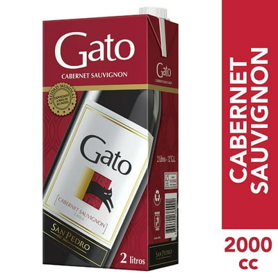 Vino Tinto Cabernet Sauvignon Caja 2 L Gato