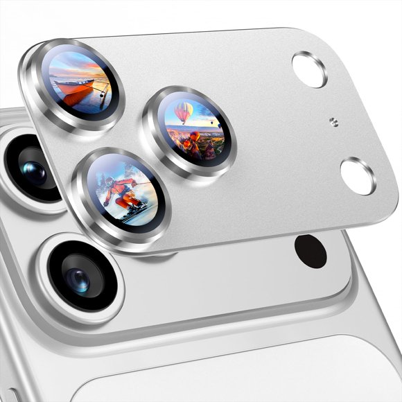 Protector de lente de cámara de vidrio templado Uyiton para iPhone 17 Pro Max