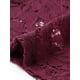 thumbnail image 5 of INSPIRE CHIC Bolero de Encaje para Mujer con Cuello Alto, Botón, Manga Corta, Cubierta de Hombros M Rojo Vino, 5 of 6