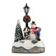 thumbnail image 1 of Escena Navideña Alberga Figuras Encendidas Para Decoración Navideña Muñeco De Nieve, 1 of 3