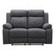 thumbnail image 3 of Sofá Reclinable 2 Cuerpos Tela Gris 146x96x103 Cm, 3 of 6
