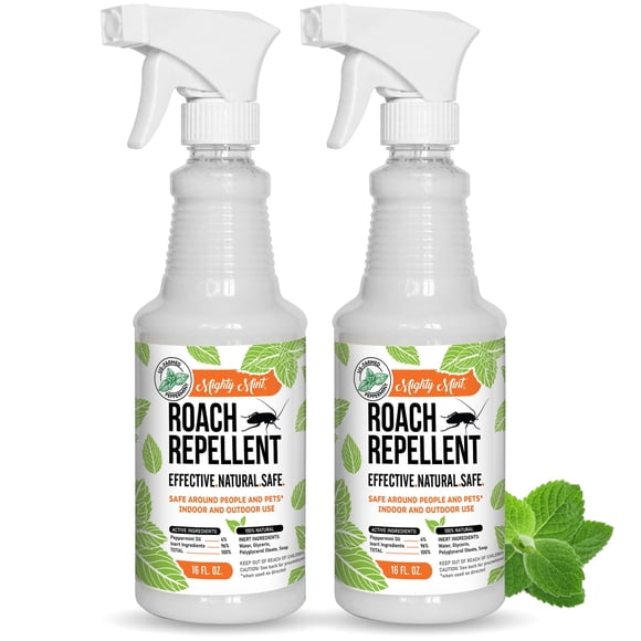 Spray repelente de cucarachas Mighty Mint, 2 x 475 ml, natural