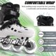 thumbnail image 2 of Patines en línea JC Jorden ajustables, 4 tallas, con luces, 2 of 6