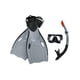 thumbnail image 1 of Kit Black Sea Esnórquel Máscara Aletas+14Gris L/XL, 1 of 3