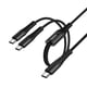 thumbnail image 2 of Cable USB-C a 2 USB-C HOCO X123 1 Metro 3A Negro, 2 of 5