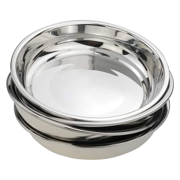 Platos llanos Anbers de acero inoxidable 18/10 de 24 cm, 4 paquetes