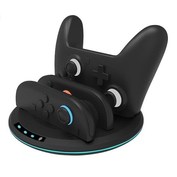Base de carga multifuncional para mandos Joy-Con L/R con luz indicadora RGB para controladores Switch 2 Pro