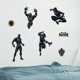 thumbnail image 1 of Pegatinas de pared WALL PALZ Pantera Negra – Set de 7, 1 of 7