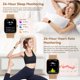 thumbnail image 3 of Smartwatch Kimeag 1,85" resistente al agua con llamadas y funciones de fitness color dorado, 3 of 8