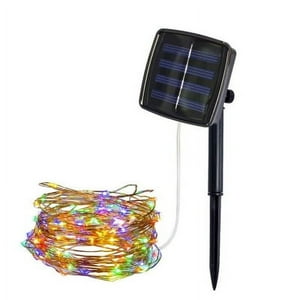 Hb Leds - Cadena De Luz Hada Led Color Multicolor 10 Metros Carga Solar