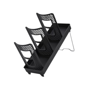 Magideal - Dispensador De Taza De Cartón, Dispensador De Taza De Café, Dispensador De Taza De Baño, Portavasos Para La Encimera De La Estación De Café De La Coci Fila Individual Negra