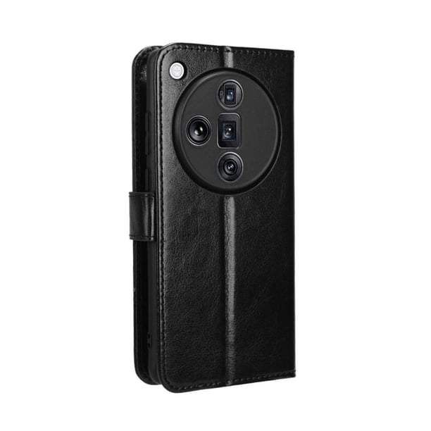Funda tipo libro para OPPO Find X7 Ultra 5G, cartera todo‑en‑uno, funda multifuncional con tarjetero y correa de muñeca desmontable