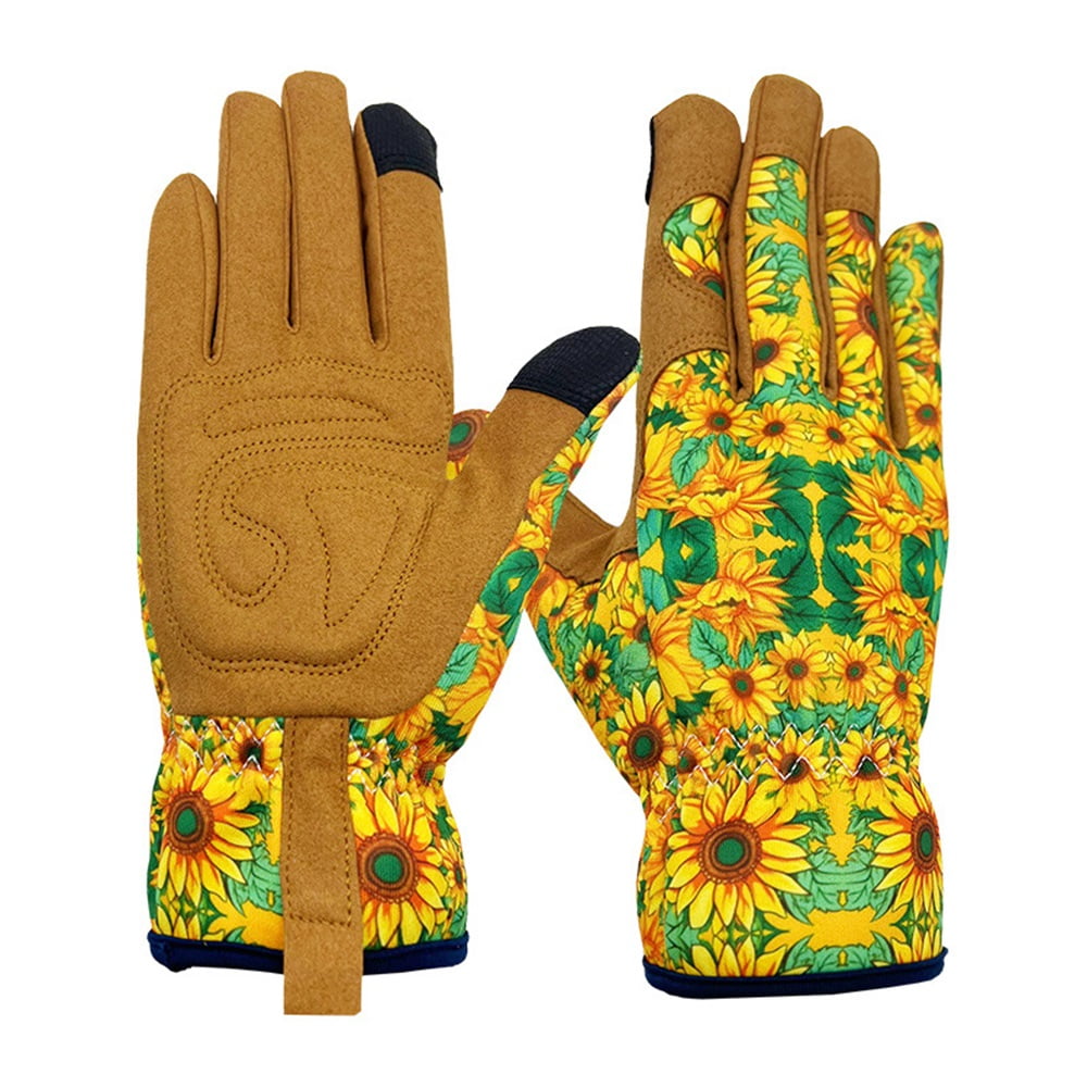 Xusx111 - Guantes De Jardinería Para Mujeres, Guantes De Jardín De Cuero Transpirable Con Agarre, Guantes De Trabajo Resistentes A Las Espinas (xl)