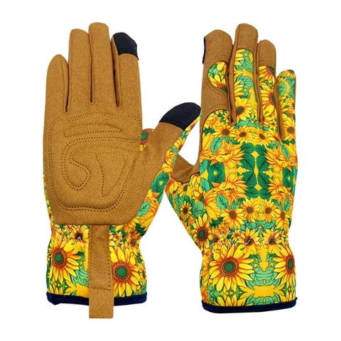 Xusx111 - Guantes De Jardinería Para Mujeres, Guantes De Jardín De Cuero Transpirable Con Agarre, Guantes De Trabajo Resistentes A Las Espinas (Xl)