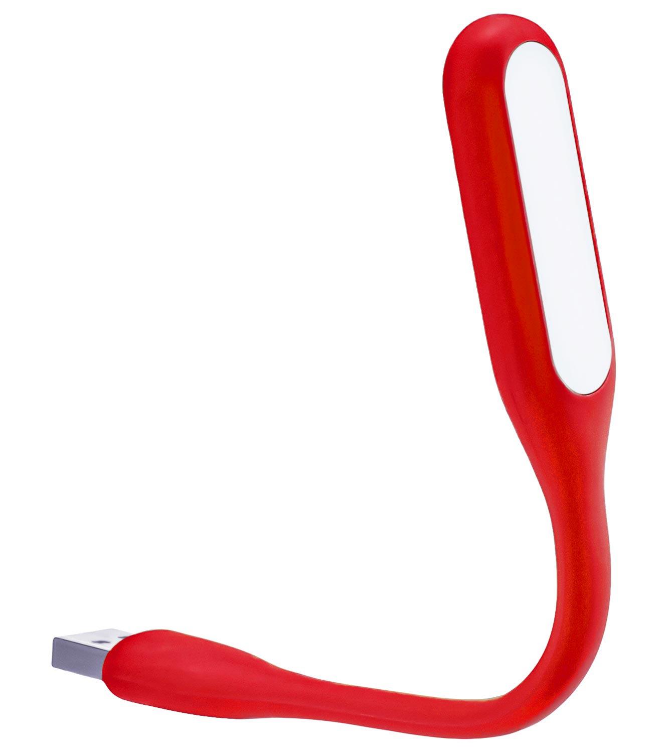 Gen - Luz Led Mini Portátil Usb Flexible Lámpara Usb Led Colores Rojo