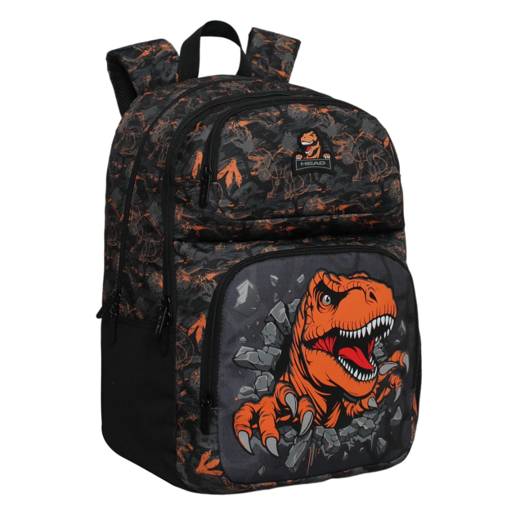 Mochila Infantil Niño Fantasy Dino Naranjo Head