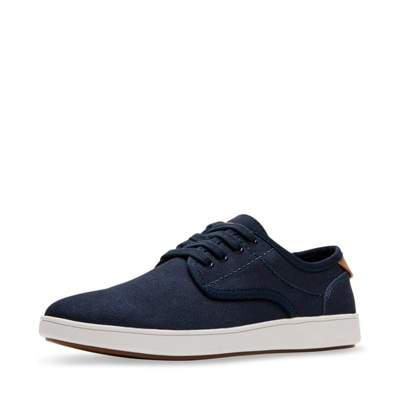 Zapatilla Steve Madden Fenta para hombre, tela azul marino, talla 9.5 US