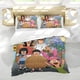 thumbnail image 5 of Las Hamburguesas de Bob Conjunto de sábanas temático, trío de piezas, cómodo y amigable con la piel, diseño único, regalo de decoración para el hogar para familiares, amigos y fans,173cm *218cm, 5 of 6