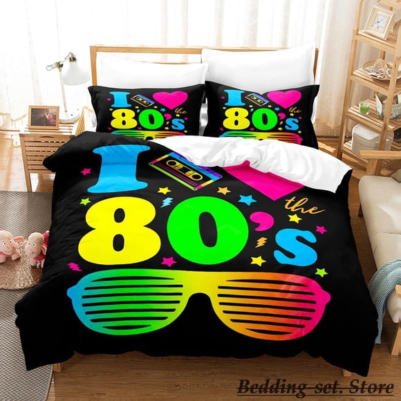 I Love The s Bedding Set Bed Set Adult Kid Bedroom Duvetcover Setsparure de lit Bed