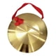 thumbnail image 3 of Instrumento de gong Mini gong de mano pequeña, percusión multiusos, gong de latón con mazo para ceremonias de celebración en el hogar y la Oficina , 32cm, 3 of 5