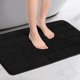 thumbnail image 2 of Alfombra de Baño de Espuma de Memoria REGALWOVEN, Alfombra de Baño Suave y Absorbente Antideslizante de Secado Rápido para Baño Negro 16" x 24", 2 of 6