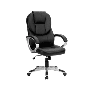 Genérico - Silla De Escritorio Ejecutiva Emilia Premium Cuero Color Negro
