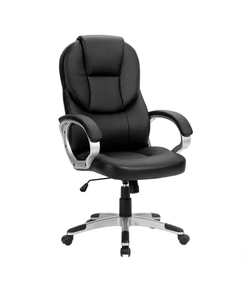 Genérico - Silla De Escritorio Ejecutiva Emilia Premium Cuero Color Negro