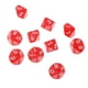 thumbnail image 1 of 10pcs Dados De Diez Lados D10 Jugando D&D RPG Juegos De Fiesta Dados Rojo, 1 of 4