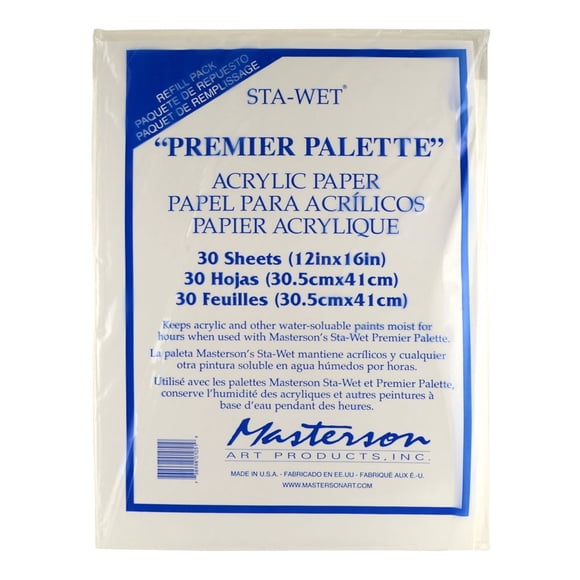 Repuesto de papel acrílico para paleta Masterson Sta-Wet Premier
