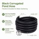 thumbnail image 2 of Manguera para estanque ZY-hosetube 1" ID 7,6 m negra, 2 abrazaderas, 2 of 8