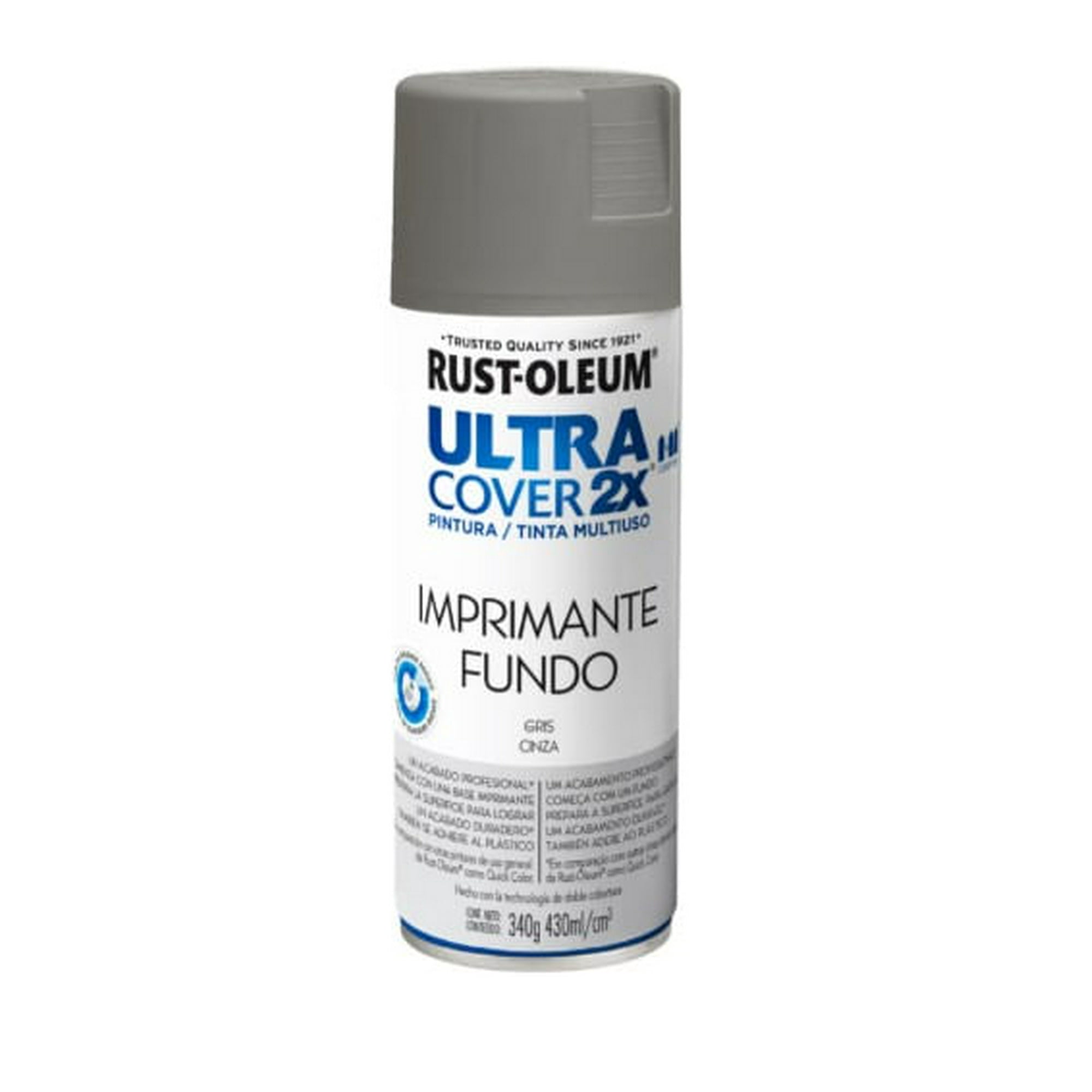 Rust-oleum - Imprimante En Spray Ultra Cover 2x Gris Mate 340 G