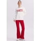 thumbnail image 4 of Jeans Mujer Flare Color Line Rojo Oscuro, 4 of 4