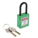 thumbnail image 1 of PL38-KD Candado De Bloqueo De Seguridad Curvado De PVC De 38 Mm, Verde, 1 of 5