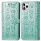 thumbnail image 1 of Funda Cartera FOXDOCK para iPhone 11 ProMax , Flip PU con Relieve de Gatos y Perros, Tarjetero y Soporte, 1 of 6