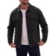 thumbnail image 5 of INSPIRE CHIC Chaqueta de Camionero de Hombre Casual con Solapa y Botones de Manga Larga M Negro, 5 of 6