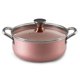 thumbnail image 2 of Batería de Cocina Antiadherente 7 Piezas Silver Aluminio Prensado Rosa, 2 of 7
