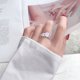 thumbnail image 4 of Anillos de Moissanita de 2 Quilates para Mujer Anillo de Compromiso de Boda de Plata Esterlina 925 Color D Claridad VVS1 Anillo de Diamante Creado en Laboratorio, 4 of 8
