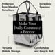 thumbnail image 4 of Bolsa de supermercado reutilizable con ruedas HULKEN Silver (mediana), 4 of 9