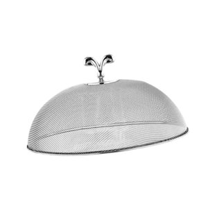 Magideal - Cubierta De Alimentos De Acero Inoxidable, Cubierta Para Servir Platos, Protección Multifuncional Portátil Para La Cocina Del Hogar En Tazones, Platos Diámetro 26 Cm