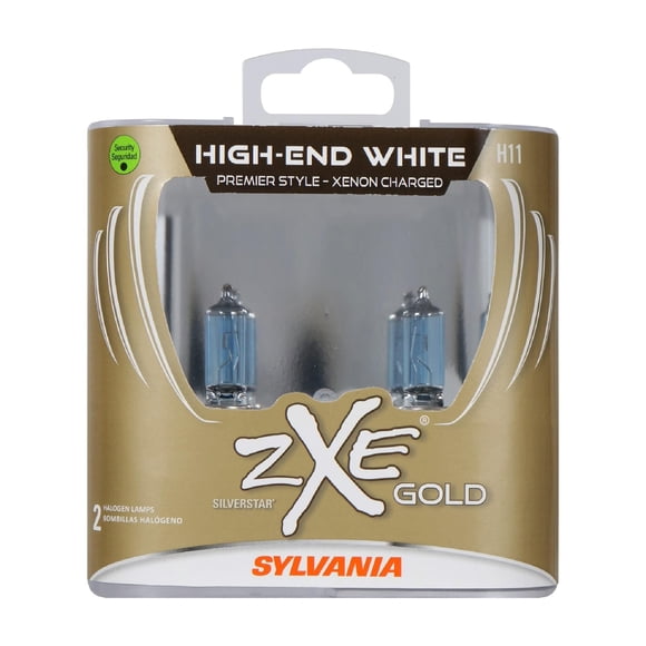 Bombilla halógena SYLVANIA H11 SilverStar zXe GOLD, paquete de 2